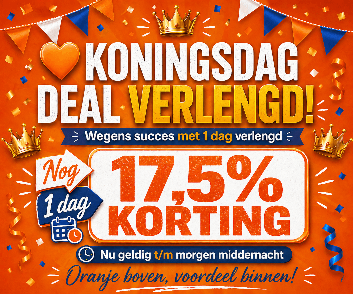 Flash Deal! Wees er snel bij