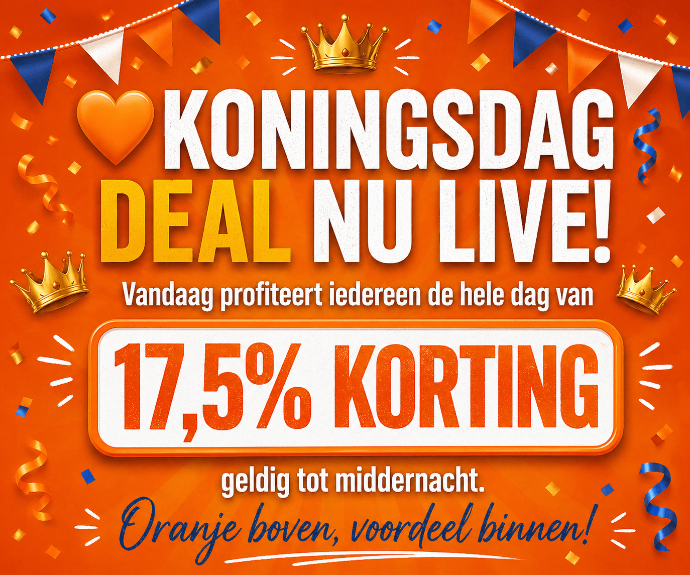 Flash Deal! Wees er snel bij