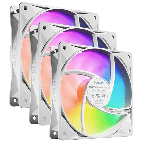 Be Quiet! Light Wings LX - Wit afbeelding