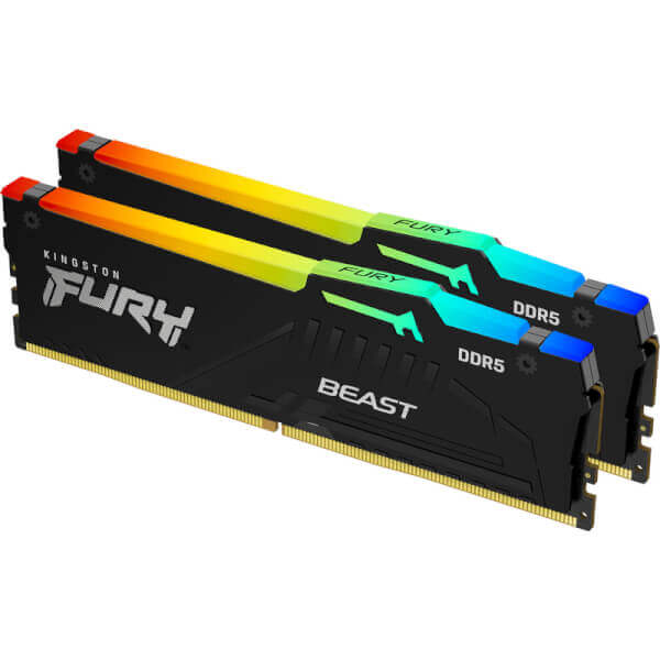 Kingston FURY Beast 32GB RGB (5600Mhz) - Zwart afbeelding