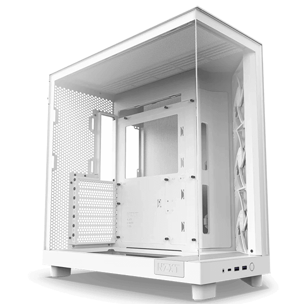 NZXT H6 Flow - Wit afbeelding