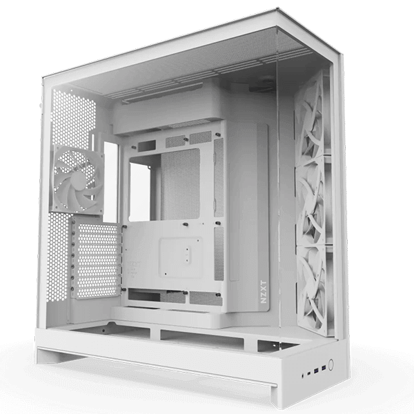 NZXT H9 Flow - White 2025 afbeelding