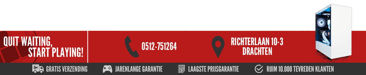 Waarom Computer-Bestel.nl? Gratis Verzending ✔Jarenlange garantie ✔Laatste prijsgarantie 10.000 ruim tevreden klanten