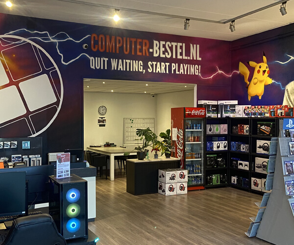 GamePC's en GameGear in onze showroom